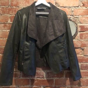Bagatelle Faux Leather and Suede Jacket